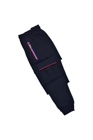 Kadın Kargo Cepli Manşetli Tek Eşofman Altı Bgl-st04769 Lacivert