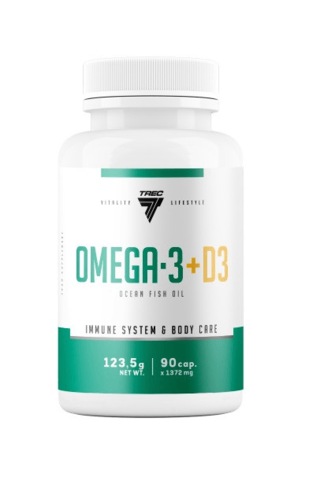 Trec Omega 3 + D3 Vitamin 2000 Uı 90 Caps