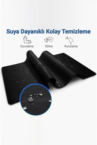 Sonictouch Siyah Gri Kamuflaj Desenli Gamer Oyuncu Dikişsiz Sıvı Geçirmez Klavye Mouse Pad 32x70cm Mousepad