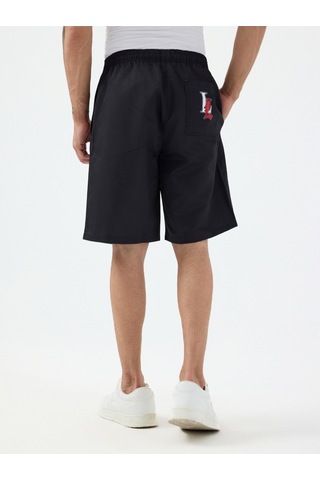 Regular Fit Erkek Deniz Şortu Siyah