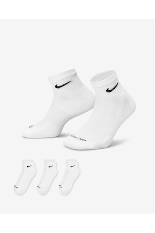 Nike Everyday Plus Destekli Antrenman Bilek Çorapları 3 Çift Beyaz Sx6890-100