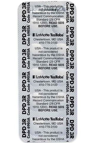 LAMOTTE DPD3 TEST TABLETİ 5 FOLYO (TEST KİTLERİ İÇİN 50 ÖLÇÜM) -
