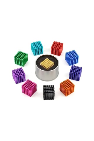Oyuncakchi Sihirli Manyetik Toplar Neodyum Mıknatıs Küp Bilye 216 Adet Neo Cube Küp