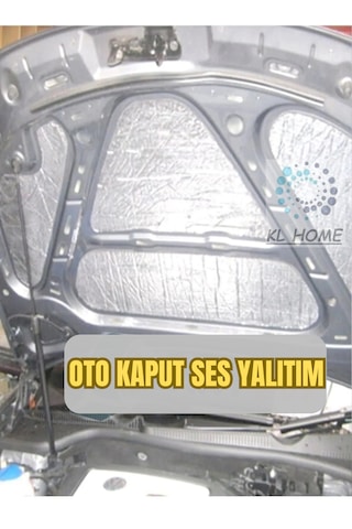 9mm Kalın -120cm X 100cm 1,2m² Folyolu Yapışkan Kaput Kauçuk Yalıtım Karavan Oto Ses Ve Isı Yalıtı