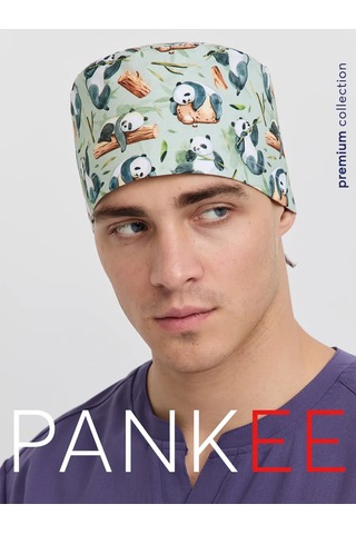 Pankee Baskılı Pamuklu Tıbbi Bone 96072186