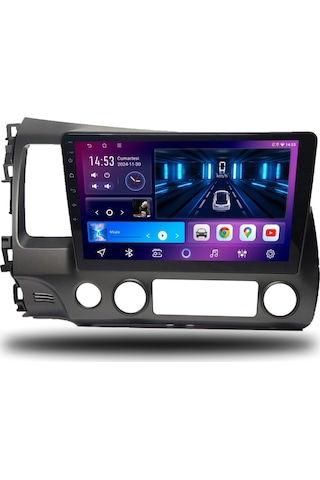 Carplayer Honda Civic Fd6 2007-2011 Uyumlu Android Multimedya 6gb Ram 64gb Hafıza
