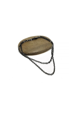 Chavin Siyah 60 Cm. 3 Mm. Bayan Erkek Çelik Zinciri Df32Sy Siyah