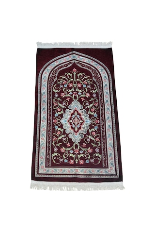 Astarlı Premium Şönil Seccade 67x112 Cm Çok Renkli-7 Astarlı Premium Şönil Seccade 67x112 Cm Çok Renkli-7