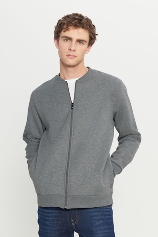 AC&Co / Altınyıldız Classics Erkek Antrasıt Melanj Standart Fit Normal Kesim İçi Polarlı Kolej Yaka Pamuklu Sweatshirt Antrasit