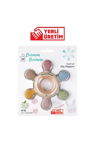 Silikon Bebek Diş Kaşıyıcı Hafif Ve Rahat Kavranır Çok Renkli