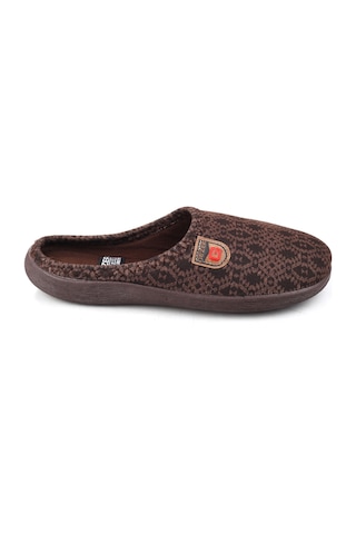 Gezer 15143 Erkek Günlük Kışlık Halı Misafir Terliği Kahve