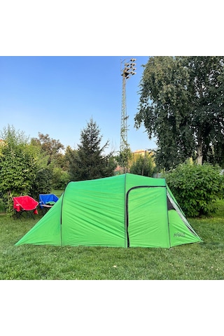 Family 4 Kişilik Çadır - Argeus - Çift Tenteli Çadır - Aile Çadırı - Arg-202 - Geniş Bagajlı Çok Renkli