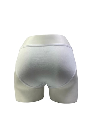 Kolcu 3 Lü Bayan Lycralı Bikini Kilot-beyaz Beyaz