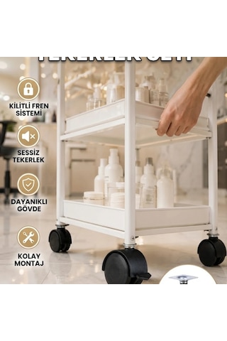 6 Cm Kilitli Zemin Korumalı Tekerlekli Ayak Seti Sehpa Ve Restoran Arabası İçin Çok Renkli