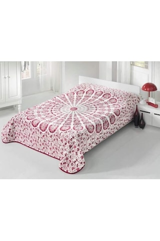 Sarar Battaniye Sarar Çift Kişilik Battaniye-mandala Turkuaz Pudra