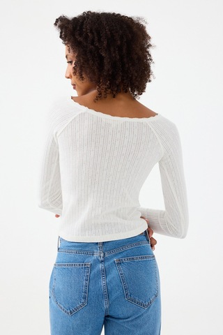 Loft Kadın Sweatshirt BEYAZ