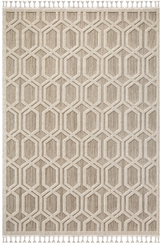 Vivaldi Fez 3000 Bej İskandinav Serisi Salon Oturma Yatak Odası Halısı Bej
