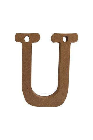 Na Neşeli Ahşap 25 Cm 18 Mm Ahşap Ü Harfi.boyanabilir Ahşap Harf.ahşap Boyama Ürünü.ham Ahşap Harf Model Neseli234568217