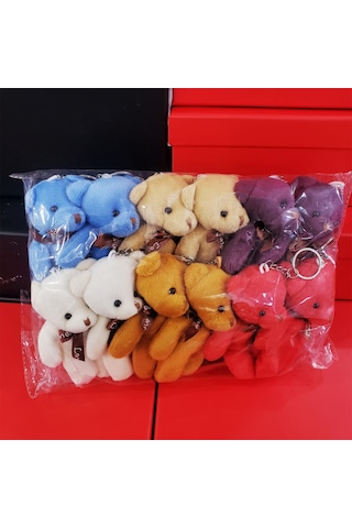 Karışık Renk Ayıcık Anahtarlık