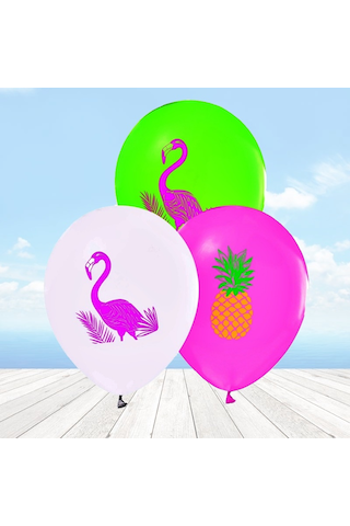 Flamingo Balon - 6 Adet