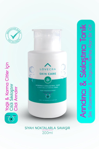 Arındırıcı Sıkılaştırıcı Tonik Siyah Nokta Karşıtı Gözenek Sıkılaştırıcı Cilt Bakım Tonik 200 Ml