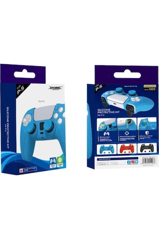 Ps5 Dualsense Mavi Silikon Kılıf + Analog Koruyucu