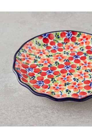 English Home Botanic Stoneware Pasta Tabağı 16 Cm Renkli Çok Renkli