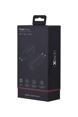 İxtech 65W Hızlı Şarj Aleti Siyah - IX-HC2