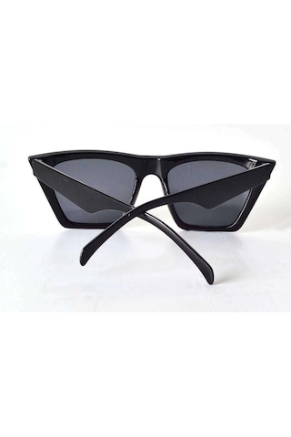 Mat Siyah Çerçeveli Unisex Güneş Gözlüğü - Moda Gözlük Beyaz