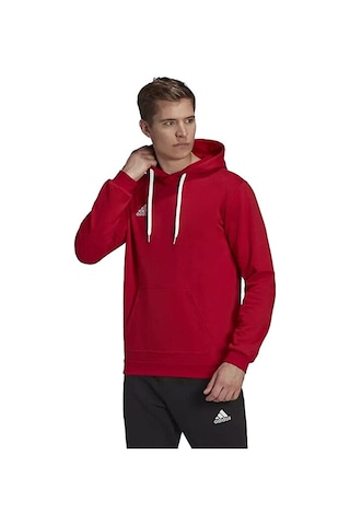 Adidas Entrada 22 Sweat Hoodie Erkek Futbol Sweatshirts H57514 Kırmızı H57514 Kırmızı