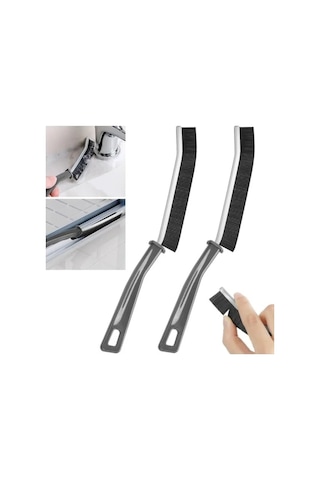 2 Adet Derz Temizleme Fırçası, İnce Boşluklar İçin Ergonomik Tasarım Açık Ahşap