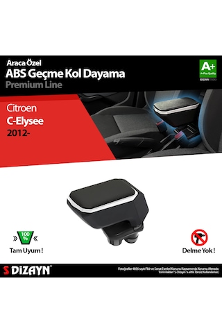 S-Dizayn Citroen C-Elysee Kol Dayama Kolçak Geçmeli ABS Gri 2012