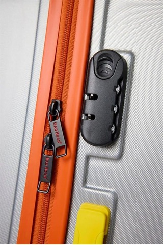 Bad Bear Logo Suitcase 23.01.80.003g Gri Kabin Küçük Boy Tekerlekli Abs Valiz 40 Lt. Gri