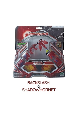 Monsuno Lisanslı Vs 2 Li Fusion Figür 3'lü Set Lock & Evo / Driftblade & Black Buııet / Backslash & Shadowhornet Tek Beden