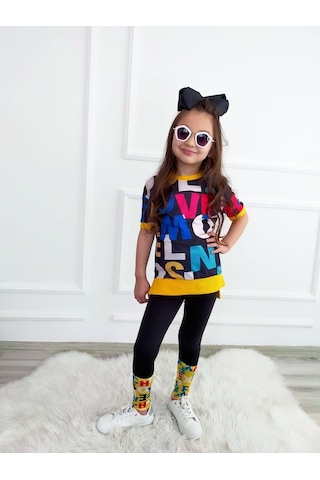 Boutiguestyles Boutıourstyles Kız Çocuk Renkli Tarz Takım