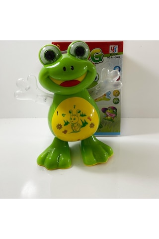 Pilli Dans Eden Işıklı Müzikli Kurbağa