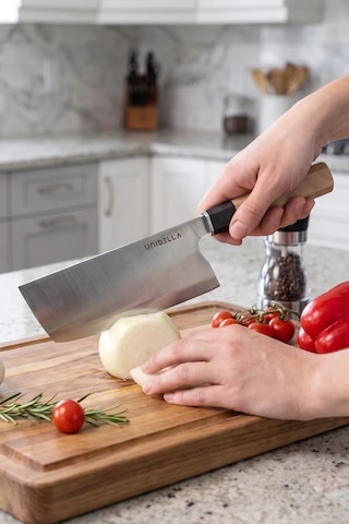 Unıqella Bladepro Classico Nakiri Bıçak 180mm Çelik