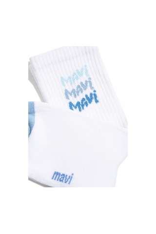 Mavi - Beyaz Socket Socks 1912415-620 Beyaz