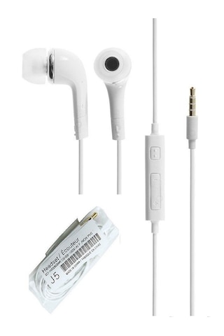 Samsung Galaxy J2 J3 J5 J6 J7 Prime Uyumlu Silikonlu Kulaklık -