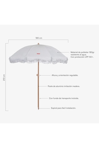 Flamingueo Marion Plaj Ve Bahçe Şemsiyesi Bej Bej