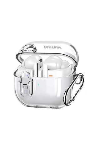 Samsung Galaxy Uyumlu Buds 3 Pro Ve Buds 3 İçin Güvenlik Kilit Tasarımlı Şeffaf Kulaklık Kılıfı Darbeye Çizilmeye Ve Çok Renkli