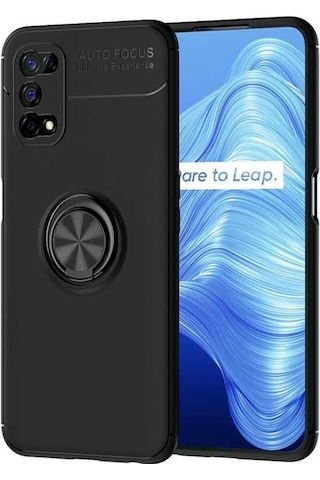 Realme 7 Pro Kilif Yüzüklü Tam Korumali Silikon Kapak 463771142