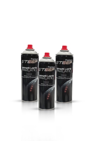 Steep Seramik Lastik & Tampon Parlatıcı Sprey 3 Adet 500ml