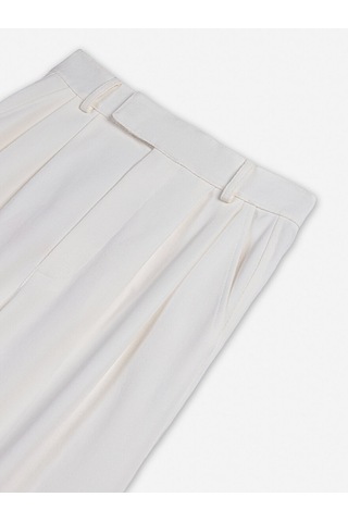 Nocturne Geniş Paça Pantolon Beyaz