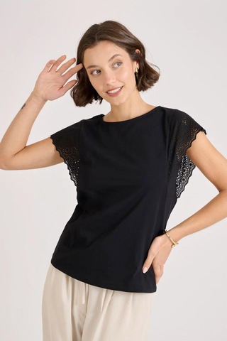 Fashion Friends Bayan Bluz 25y1203k1 Siyah Siyah