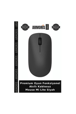 Premium Oyun Fonksiyonel Akıllı Kablosuz Mouse Mi Lite Siyah
