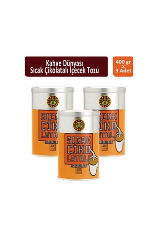 Kahve Dünyası Teneke Sıcak Çikolata 3 x 400 G