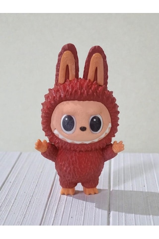 Labubu Figür 3d Model Sarı Ve Kırmızı 15 CM
