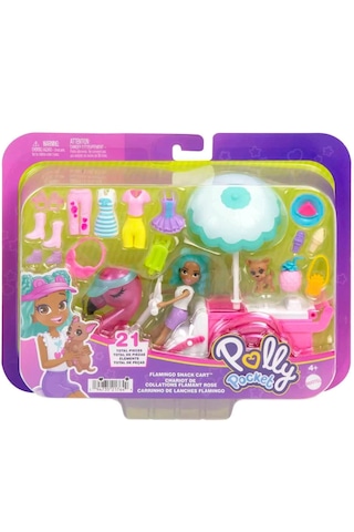Polly Pocket Flamingo Atıştırmalık Arabası HWP24