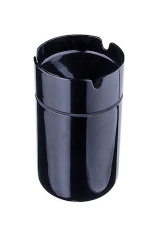 Zethome Paslanmaz Çelik Kokusuz Küllük Cafe Küllük Siyah